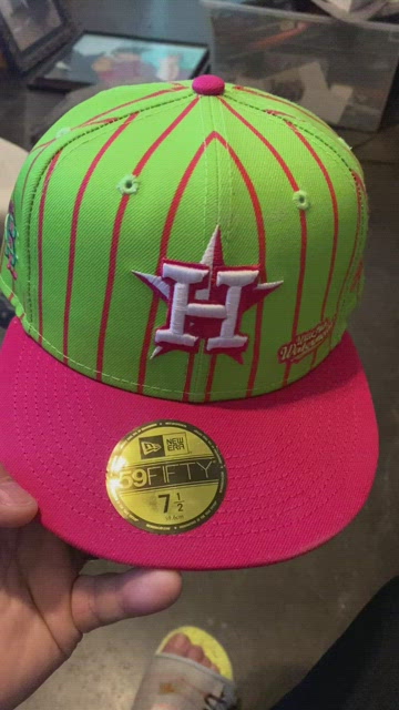 New Era x Big League Chew Men's New Era Pink/Green Atlanta Braves MLB x Big  League Chew - Wild Pitch Watermelon Flavor Pack 59FIFTY Fitted Hat