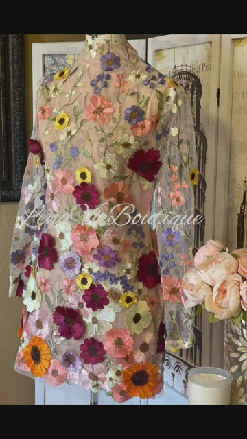 Embroidered Flowers Mini Dress, Designed With Luxury In Mind Taylor Swift  Dress