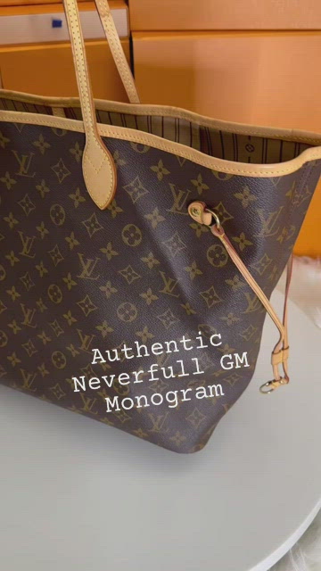 Louis Vuitton Large Monogram Mon Neverfull GM Tote with Stripe Leather  ref.415179 - Joli Closet