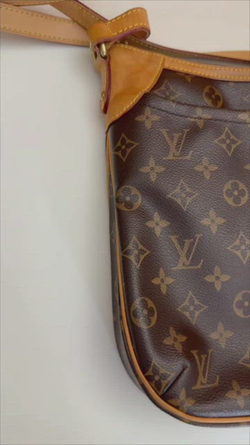 Louis Vuitton Brown Monogram Odeon PM Leather Cloth ref.994087 - Joli Closet