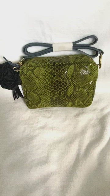 Clare Vivier Midi Sac Snake Embossed Crossbody Bag - ShopStyle