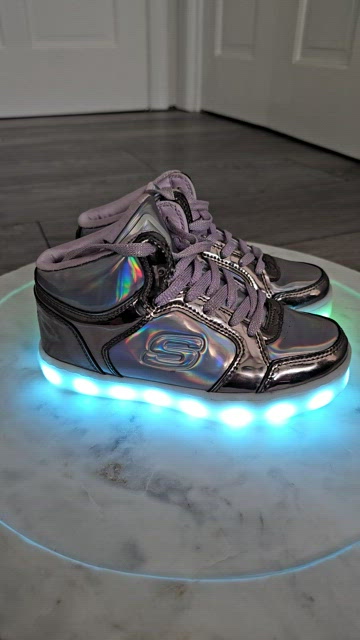 Skechers energy lights purple online