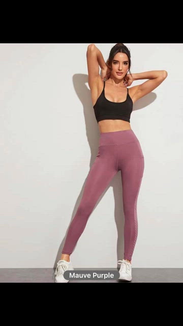 Yoga Trendy Running Tights High Stretch Wide Waistband Sports Leggings With Phone  Pocket