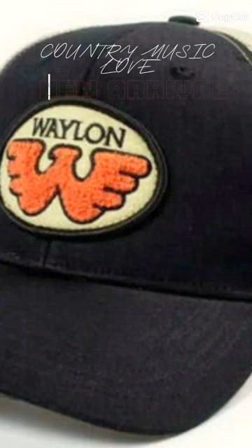 Waylon Jennings Patch Truckers Hat Adult One Size Two Tone color Cap Outlaw Rock Waylon Jennings Patch Truckers Hat Adult One Size Two Tone  main image 2