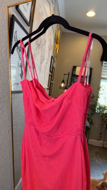 chinese dress ladies Pink & Orange Radiance Ombre Strapless Maxi Dress