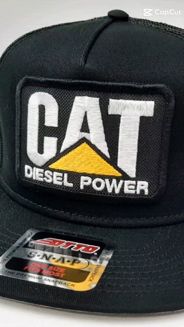 Handmade | Accessories | Retro Hat Cat Diesel Power 