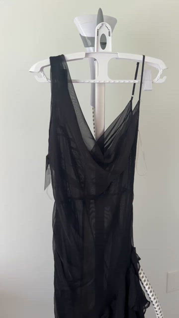 NWT House of CB Malila Ruffle Cowl Cocktail Dress