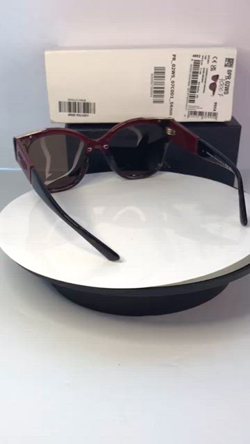? - Authentic New Prada PR 02WS Women\'s Pillow Sunglasses, Cherry/Dark Havana Authentic New Prada PR 02WS Women main image 3