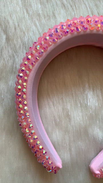Pink Handmade Rhinestone Bling Sparkle Statement
Festival Coachella Headband Accessories | Pink Handmade Rhinestone Festival Coachella  main image 2