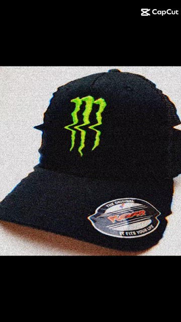 Monster Energy Racing Flexfit OSFM American Embroidery Trucker Hat Cap MX SC Y2K Monster Energy Fox Head Mexican Flag Under Brim Mexico  main image 4