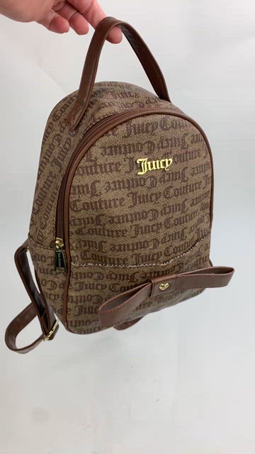 Juicy Couture | Bags | Juicy Couture Logo Backpack Bag Purse  display picture 3