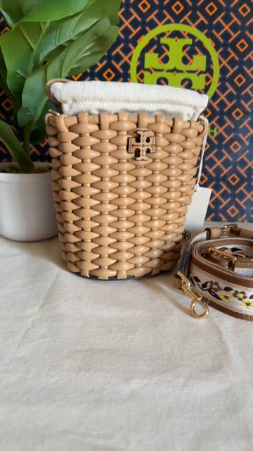 Tory Burch | Bags | Nwt Tory Burch Emerson Woven Mini Beige