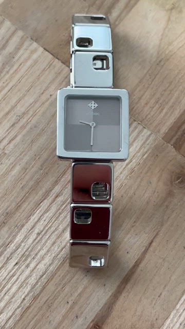 Zodiac Rare Luxury Ladies Watch Checkered Gray Metal Dial Stainless Bracelet Zodiac | Accessories | Zodiac Rare Luxury Ladies Watch  main image 3