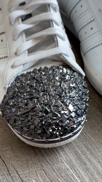 adidas Originals Superstar 80s Sneakers Silver Metallic Cap Toe - Women  Size 7.5