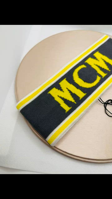 MCM Cubic Logo Headband Cubic Logo Monogram Wool Headband - THE WIRE HANGER main image 3