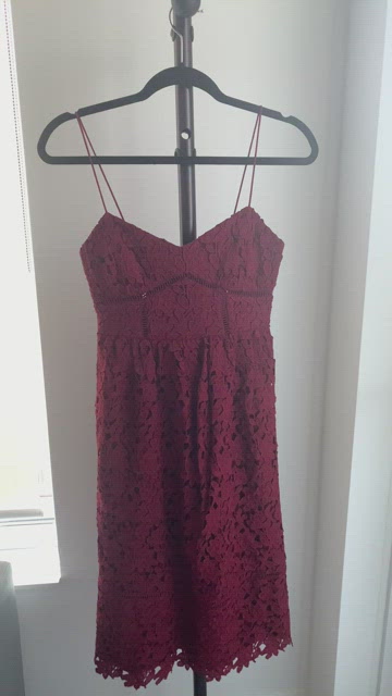 club monaco bolari dress Club Monaco Bolari Lace Spaghetti Strap Midi Dress Size 00