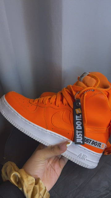 Orange fashion just do it sneakers