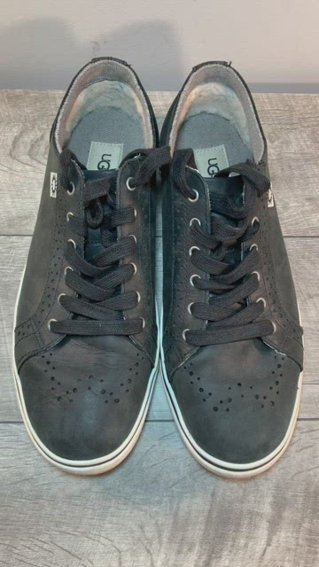 UGG | Shoes | Ugg Roxford Black Bomber Mens Sheepskin Shoes 