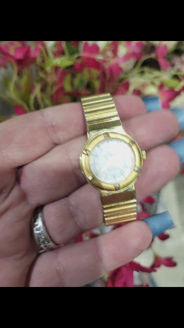 VTG OSCAR DE\'La Renta GOLD STRETCH WATCH W INTERCHANGEABLE FACE Vintage Oscar De La Renta Dainty Women main image 4