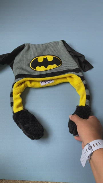 batman hat with flapping ears