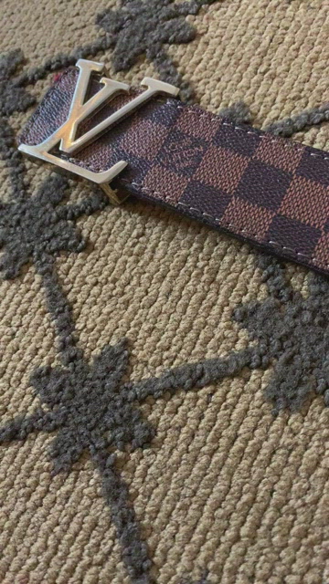Shop Louis Vuitton Dots Monogram Leather Logo Belts (M0654U) by design◇base