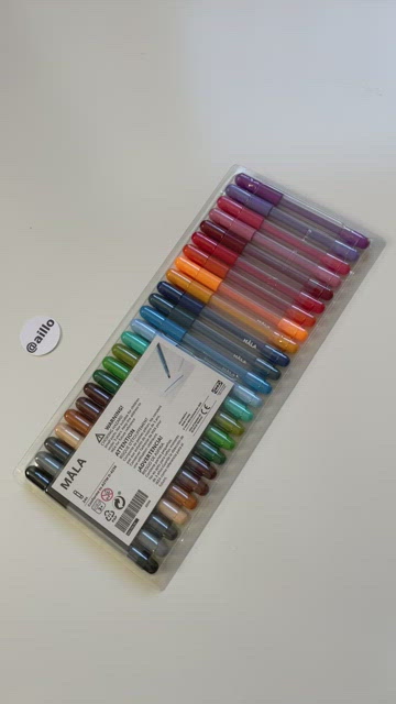 MÅLA Felt-tip pen, mixed colors assorted colors - IKEA