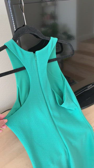 Teal/Green Halter Midi Dress