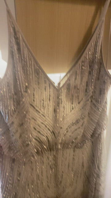 chinese dress ladies Rhoda Purple Maxi Dress With Beaded Fringing  Frock and Frill
