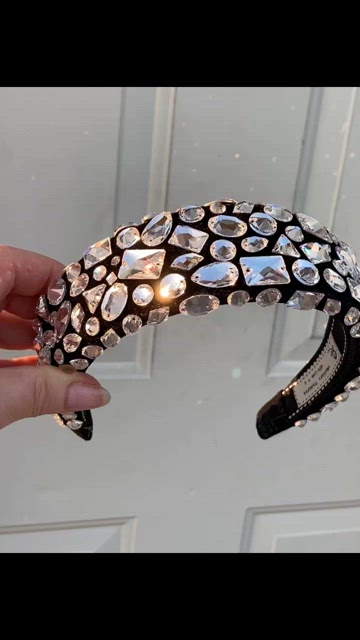 Hairband with Swarovski Crystals one of the kind gorgeous, WOW Swarovski Crystals Dainty Vine Three Leaves , Hair Vine  main image 3