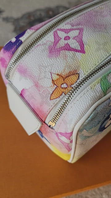 Louis Vuitton, Bags, Louis Vuitton Watercolor Dopp Kit Toiletry Cosmetic  Bag By Virgil Abloh Limited