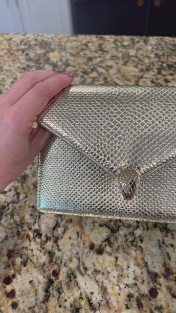 Serpenti exotic leathers handbag Bvlgari Gold in Exotic leathers - 25365723