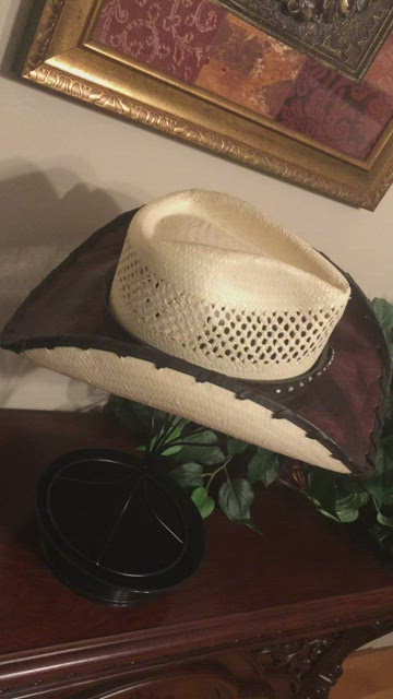 Walkabout Genuine Leather and Toyo Straw Cowgirl /Cowboy Hat Walkabout | Accessories | Walkabout Genuine Leather And Toyo  main image 4