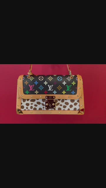 Louis Vuitton Vintage Takashi Murakami Dalmatian Pony Hair And Black  Multicolor Monogram Flap Bag Available For Immediate Sale At Sotheby's