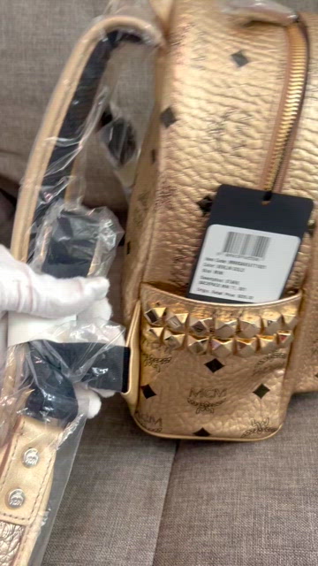 MCM limited Berlin gold studded backpack size 10.5” MCM | Bags | Mcm Limited Berlin Gold Studded Backpack Size 5  main image 2