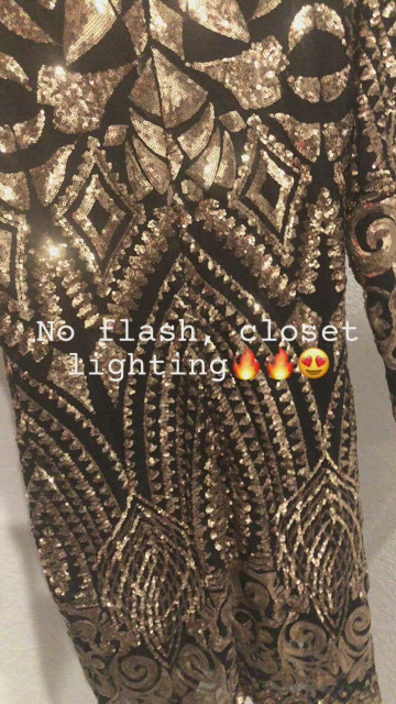 LIKE NEW GIANNI BINI GOLD SEQUIN HOLIDAY PARTY DRESS