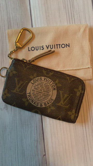 LOUIS VUITTON Damier Ebene Complice Trunks and Bags Wallet Red