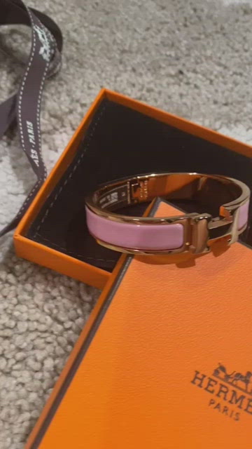 Hermes | Jewelry | Clic H Bracelet In Whitegold | Poshmark