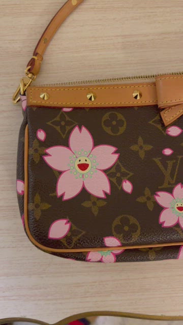 Authentic Louis Vuitton Takashi Murakami Cherry Blossom Pochette Accessoires,  Luxury, Bags & Wallets on Carousell