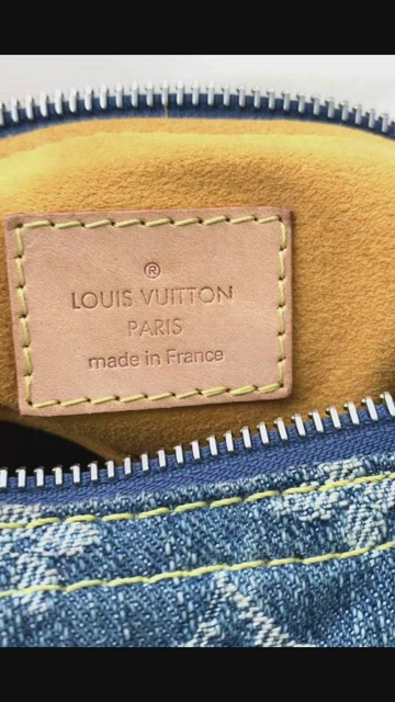 Baggy handbag Louis Vuitton Blue in Denim - Jeans - 32740139