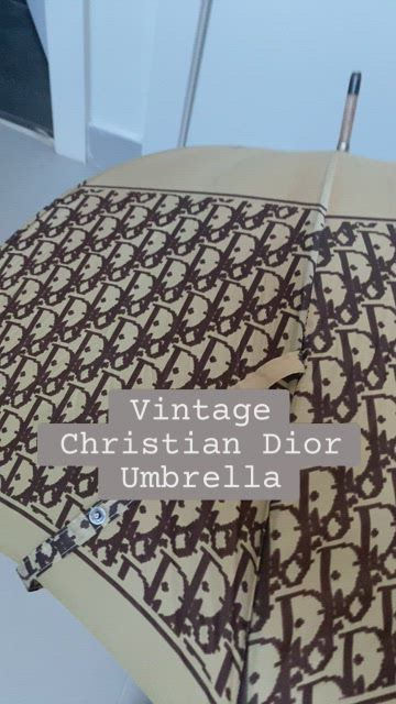 Christian Dior vintage Diorissimo umbrella Blue Cloth ref.858674 - Joli  Closet