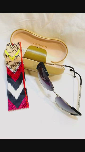 CARVEN Audrey Cat Eyes Sunglasses Carven Black Cat Eye Sunglasses Gray Gradient Lens main image 4