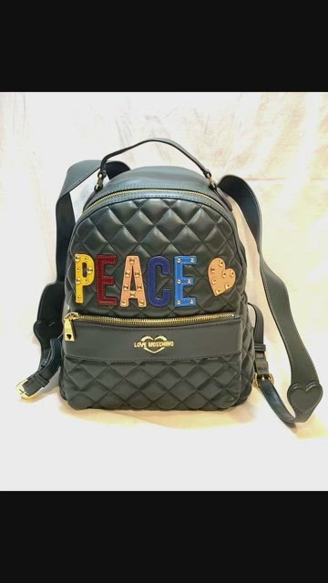 Love Moschino | Bags | Love Moschino Dark Blue Quilted Vegan  display picture 2
