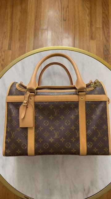 Buy Louis Vuitton Dog Carrier Monogram Canvas 50 Brown 84201