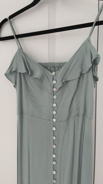 slim fit dress slacks Sawyer Mini Slip Dress - Sage Green