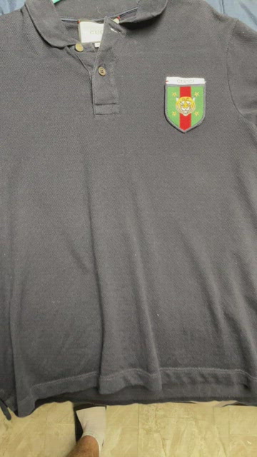 Gucci Tiger Gray Polo Shirt