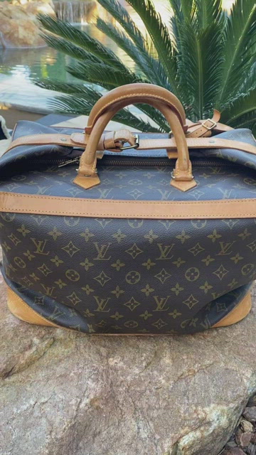 AUTH Louis Vuitton Travel Bag Cruiser 40 Brown Monogram Used LV