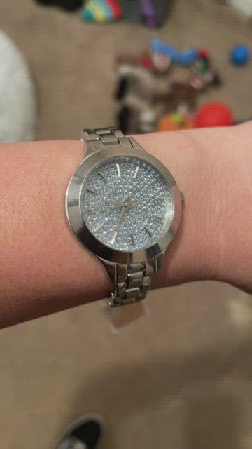 Michael Kors MK3912 Slim Runway Pave Quartz Analog Women\'s Watch New Battery Michael Kors Slim Runway Wristwatches for sale | eBay main image 3