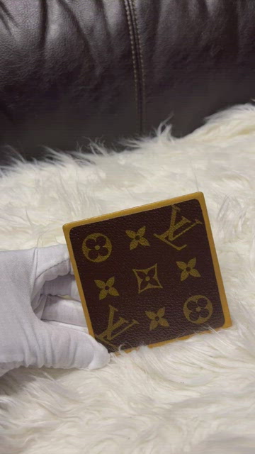 Hand Crafted, Dining, Upcycled Luxury Drink Coaster From Authentic Louis  Vuitton Canvas