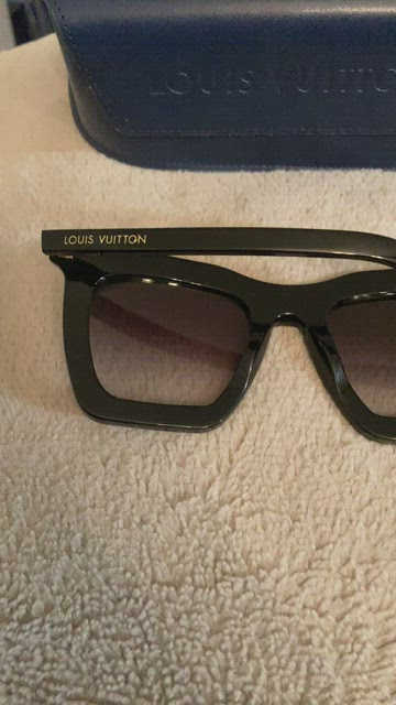 LOUIS VUITTON Acetate La Grande Bellezza Sunglasses Z1217W Black 1258624