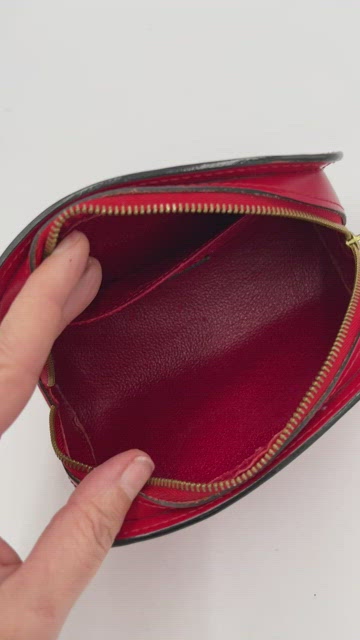 Louis Vuitton // Red Epi Leather Dauphine Cosmetic Pouch – VSP Consignment